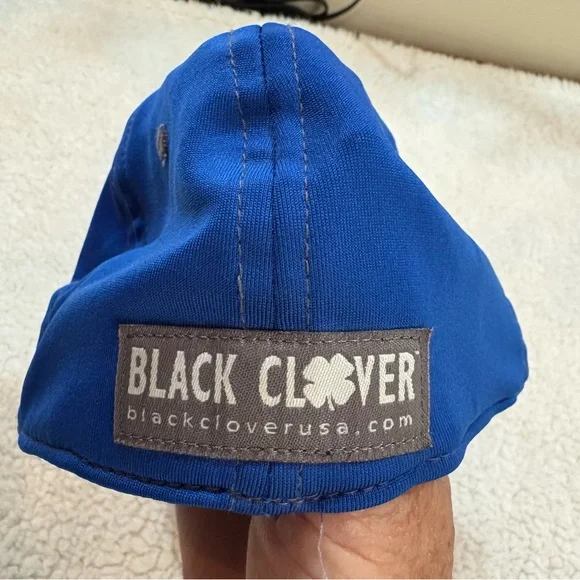 Black Clover Blue Cap with Gray Clover | Premium Clover Original Design | Unisex - Picture 2 of 6